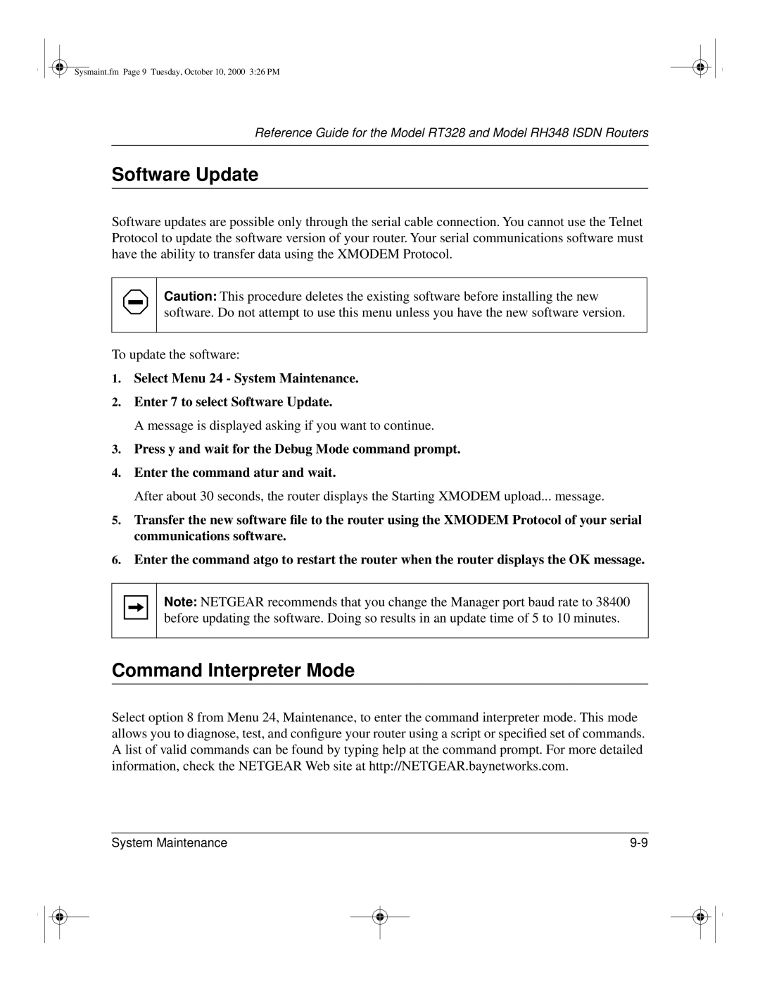 NETGEAR RT328 manual Message is displayed asking if you want to continue 