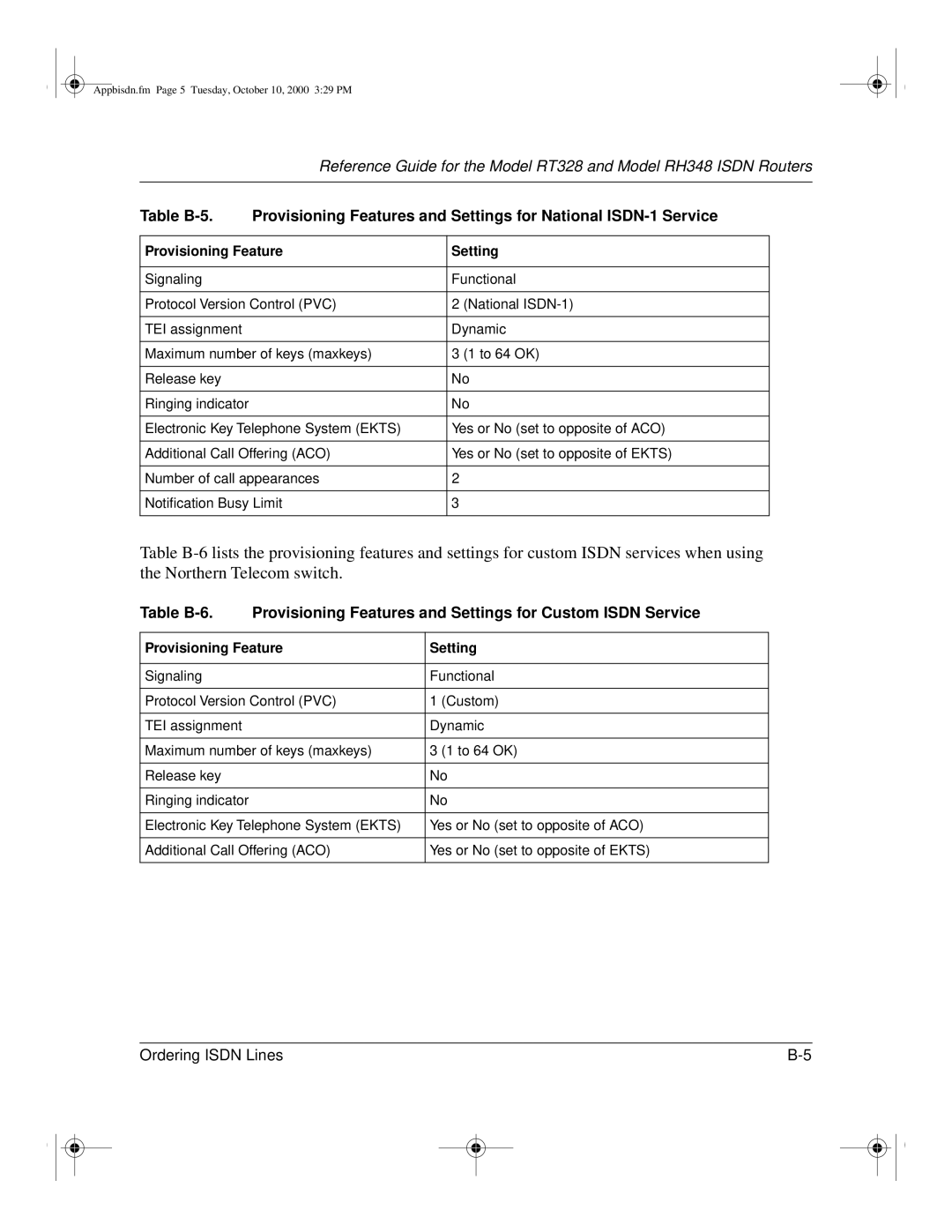 NETGEAR RT328 manual Appbisdn.fm Page 5 Tuesday, October 10, 2000 329 PM 