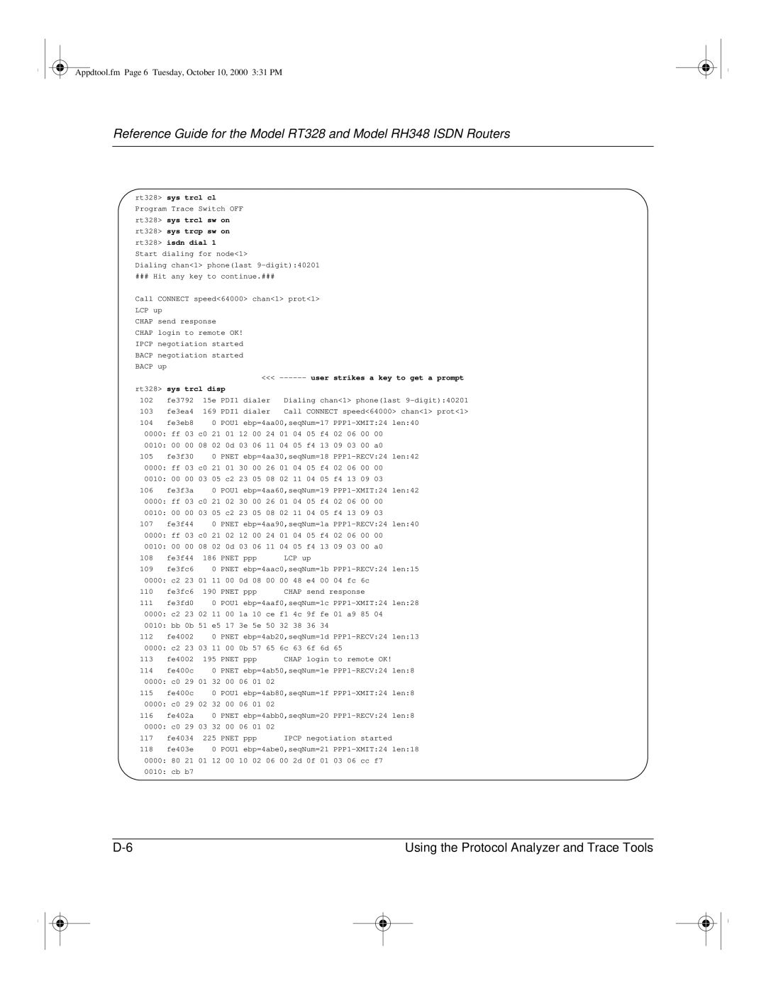 NETGEAR RT328 manual Appdtool.fm Page 6 Tuesday, October 10, 2000 331 PM 