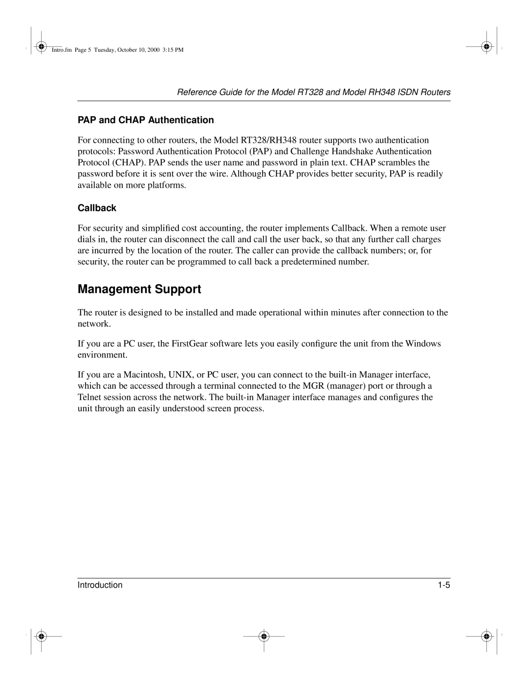 NETGEAR RT328 manual Management Support, PAP and Chap Authentication 