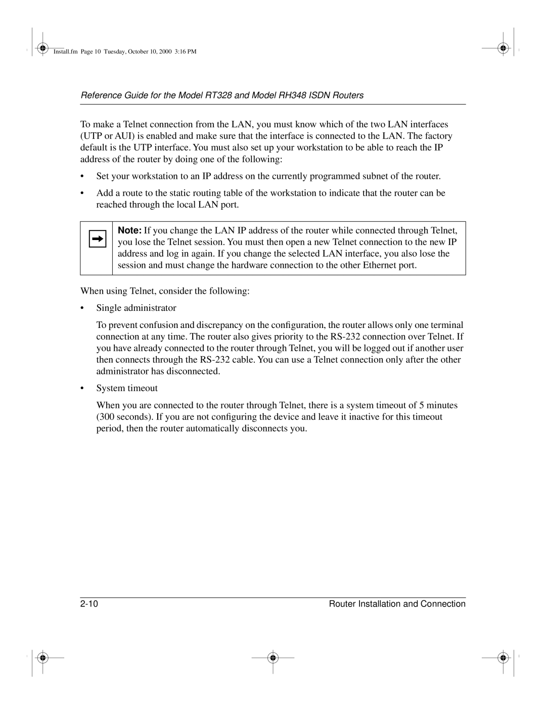 NETGEAR RT328 manual System timeout 