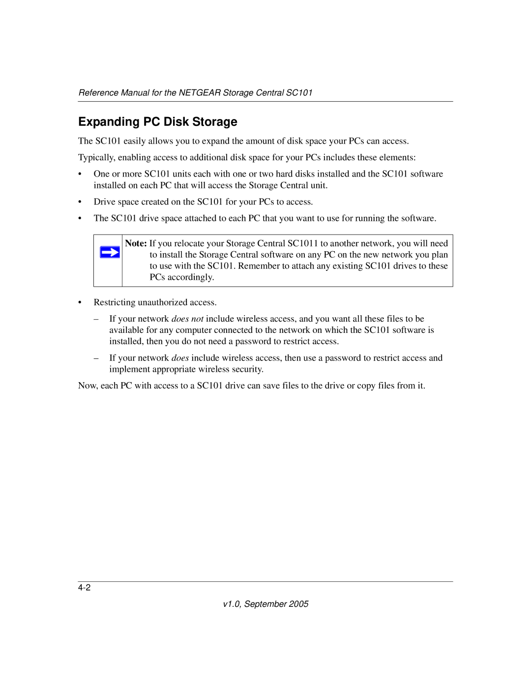 NETGEAR SC101 manual Expanding PC Disk Storage 