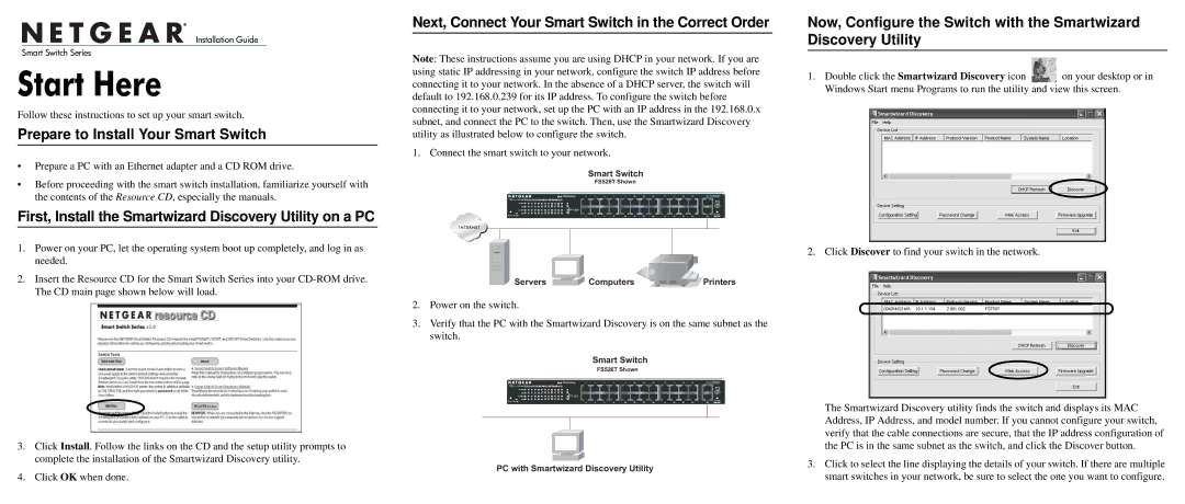 NETGEAR Smart Switch Series manual Prepare to Install Your Smart Switch 