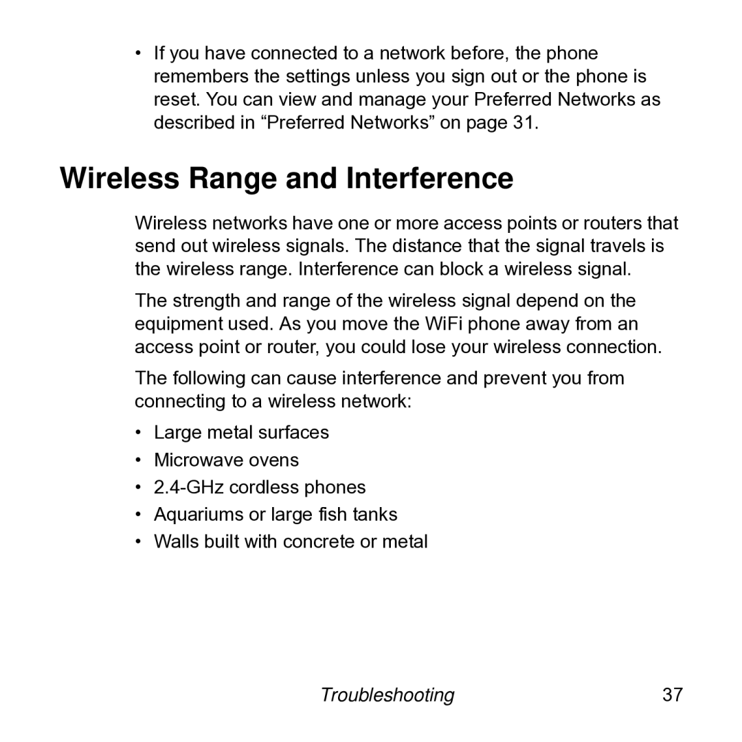 NETGEAR SPH101 manual Wireless Range and Interference 