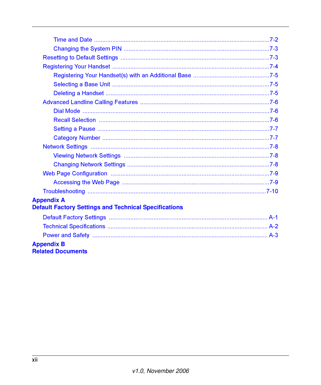 NETGEAR SPH200D user manual Appendix B Related Documents 