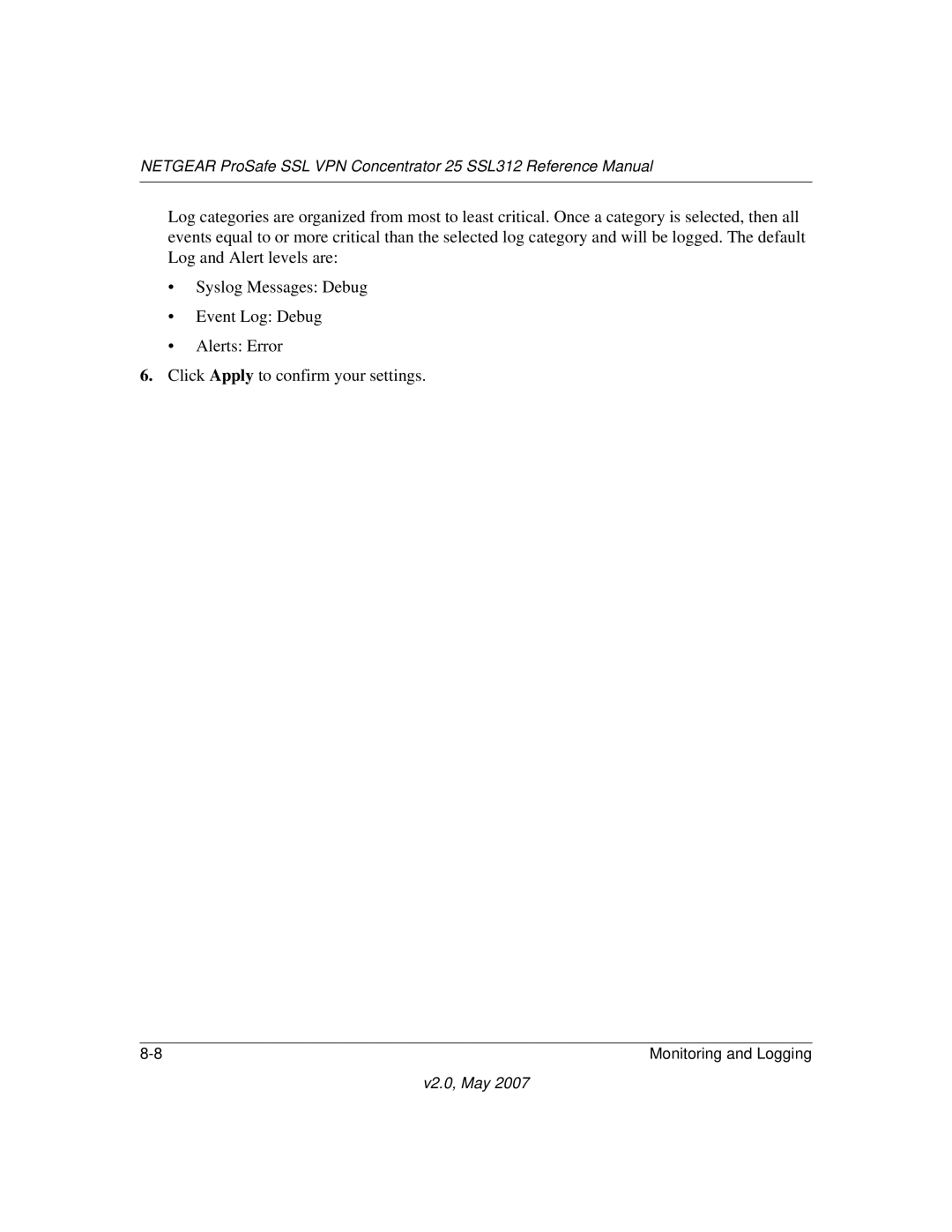 NETGEAR SSL312 manual V2.0, May 