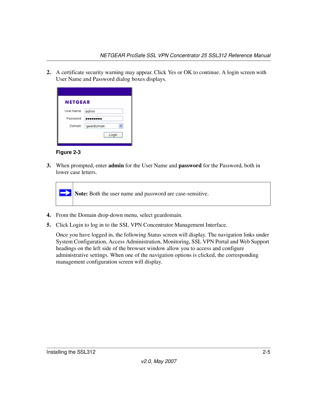 NETGEAR SSL312 manual V2.0, May 