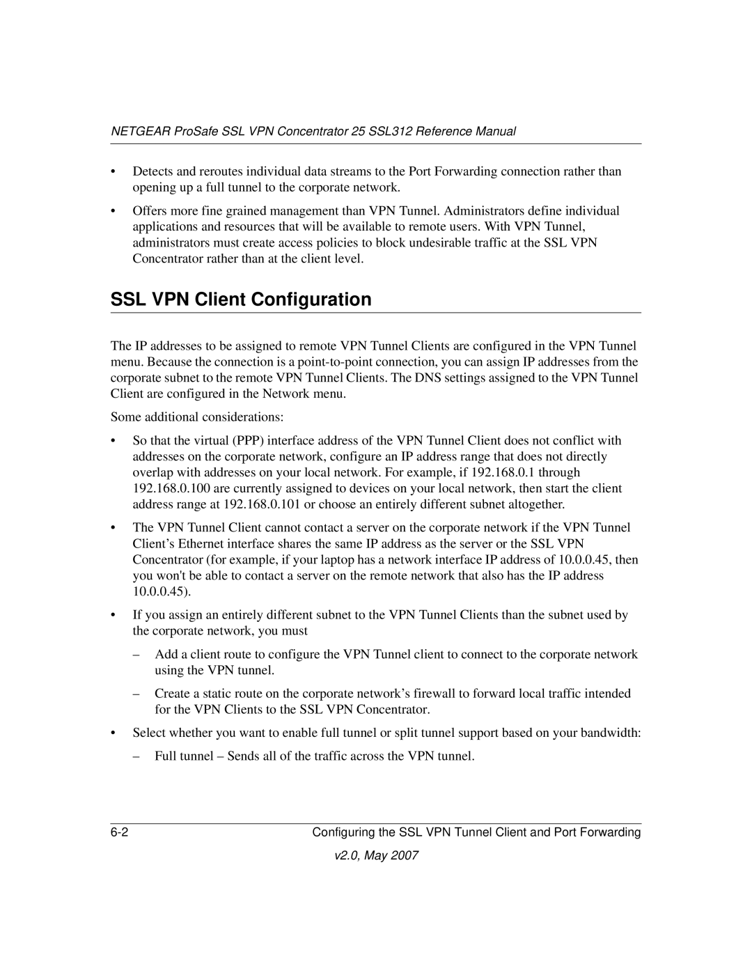 NETGEAR SSL312 manual SSL VPN Client Configuration 