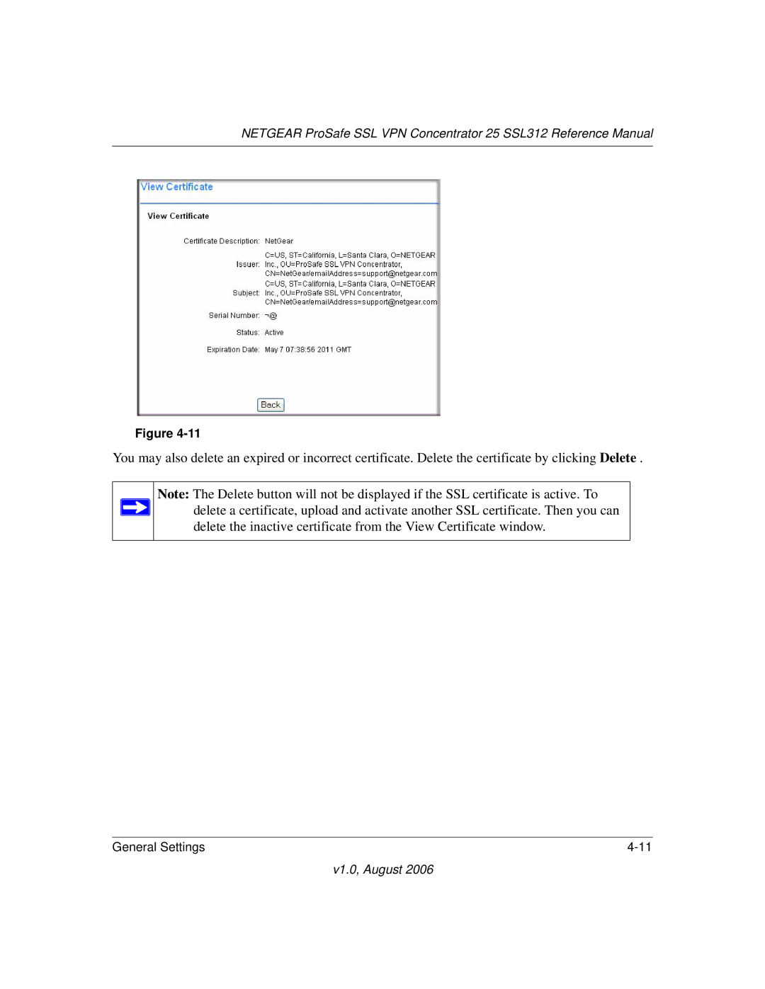 NETGEAR SSL312 manual V1.0, August 