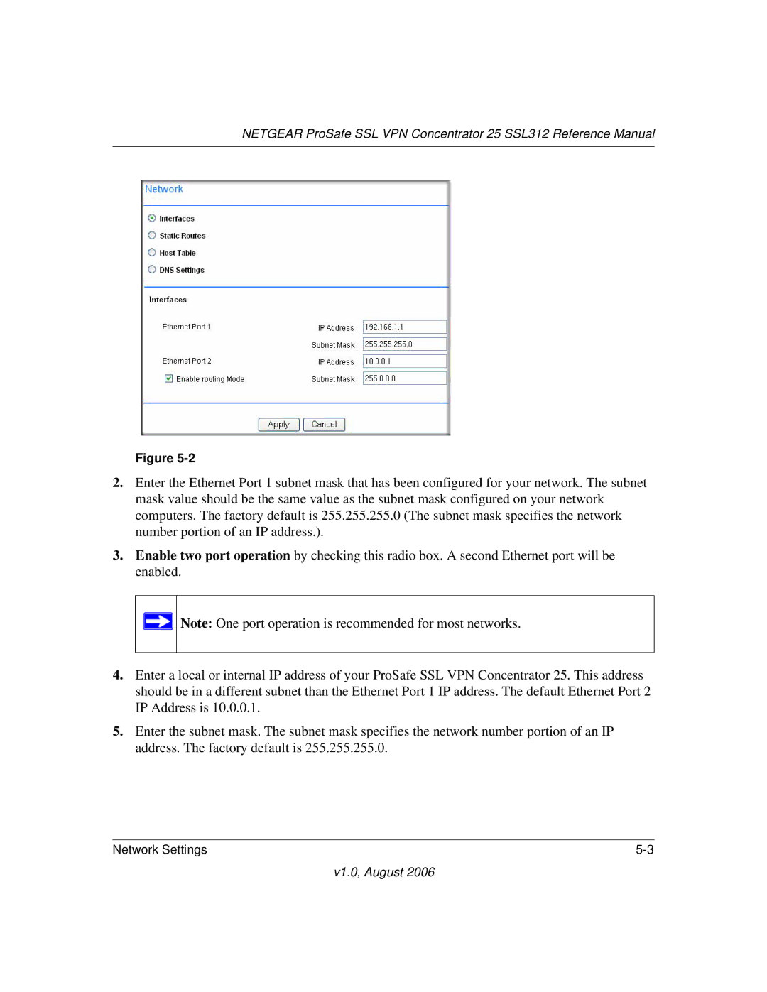 NETGEAR SSL312 manual V1.0, August 