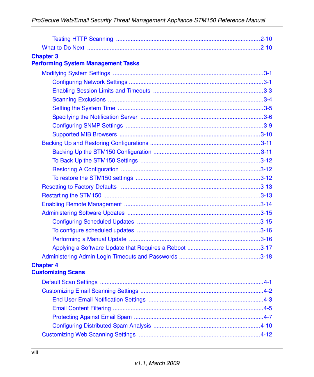 NETGEAR STM150EW3-100NAS manual Chapter Performing System Management Tasks 