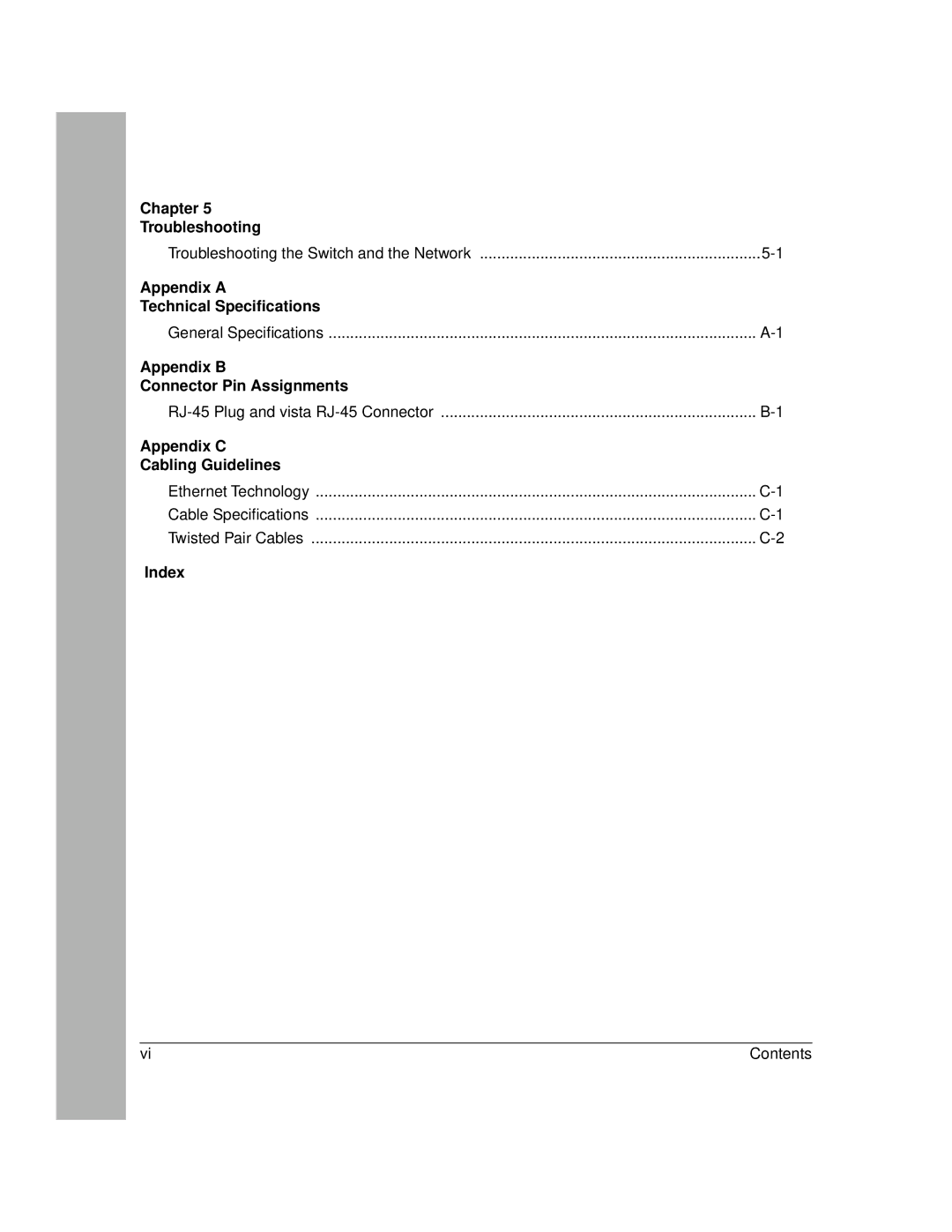 NETGEAR SW108 manual Chapter Troubleshooting 