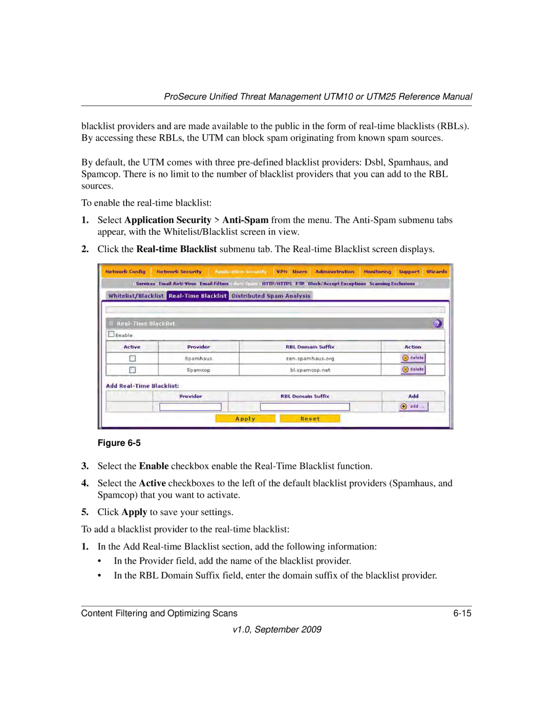 NETGEAR UTM25EW-100NAS, UTM25-100NAS, UTM10EW-100NAS manual V1.0, September 