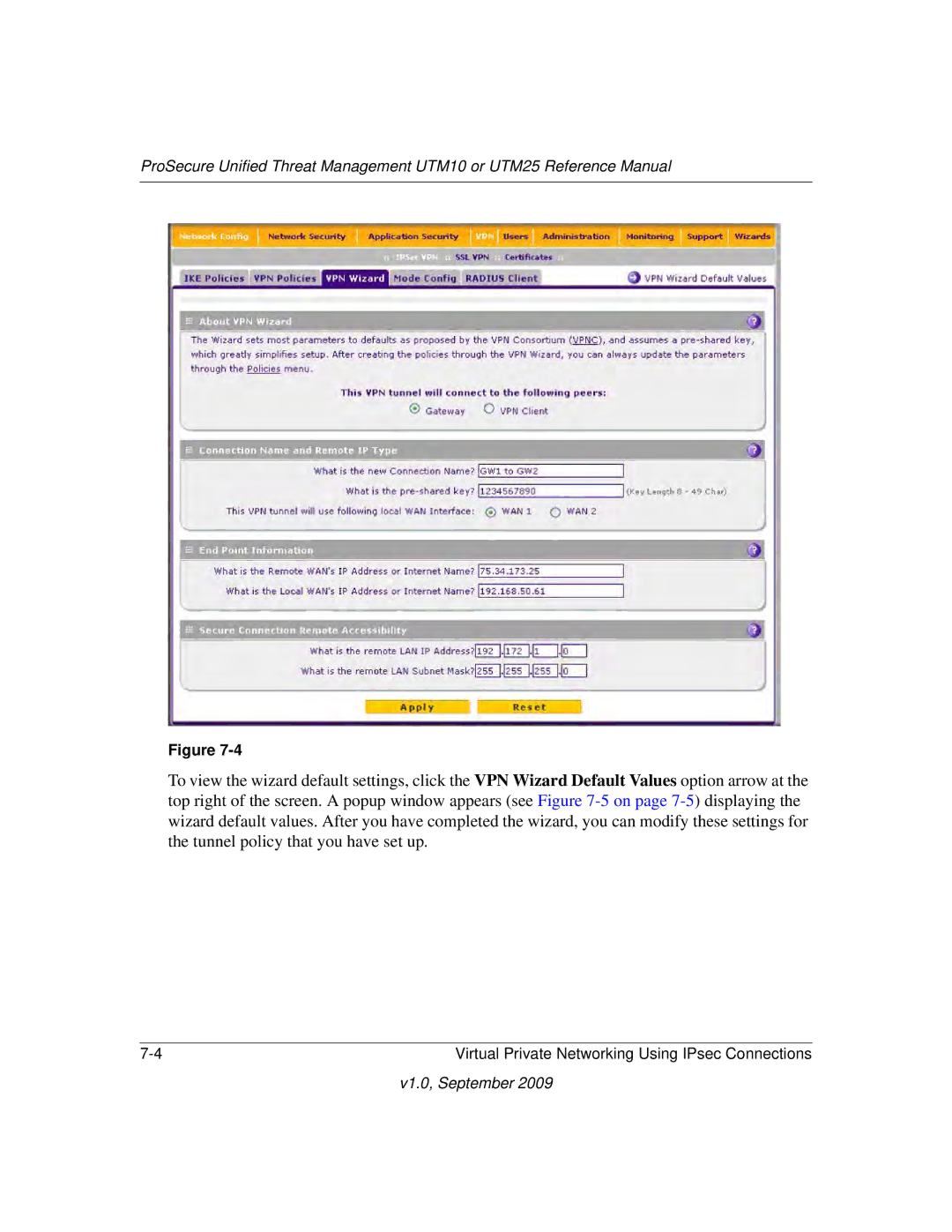 NETGEAR UTM10EW-100NAS, UTM25-100NAS, UTM25EW-100NAS manual V1.0, September 