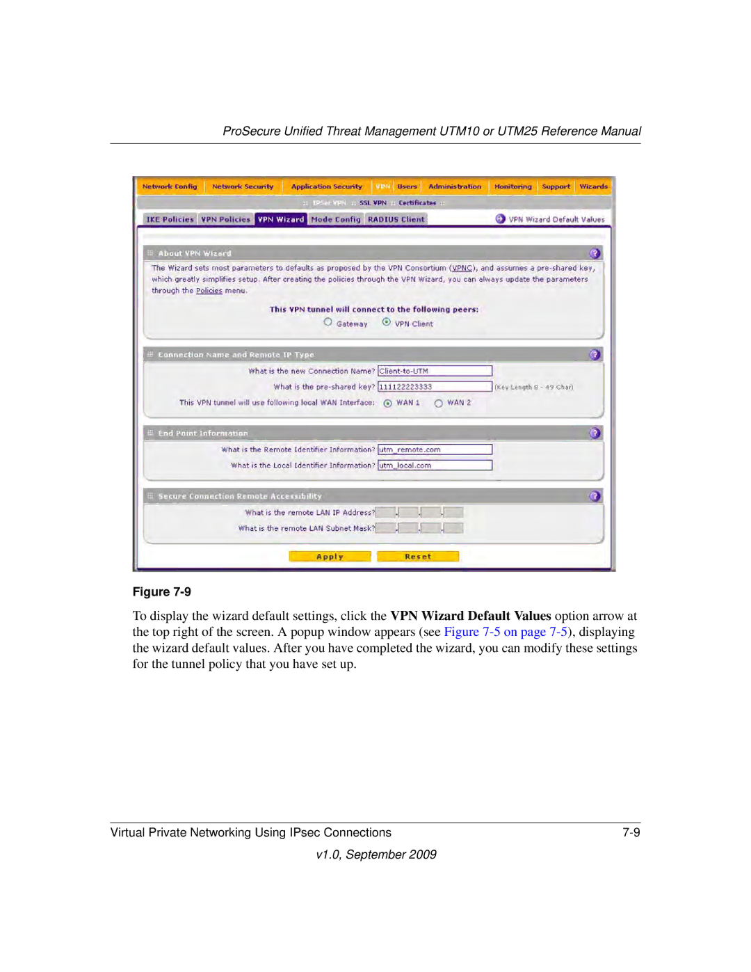 NETGEAR UTM25-100NAS, UTM10EW-100NAS, UTM25EW-100NAS manual V1.0, September 