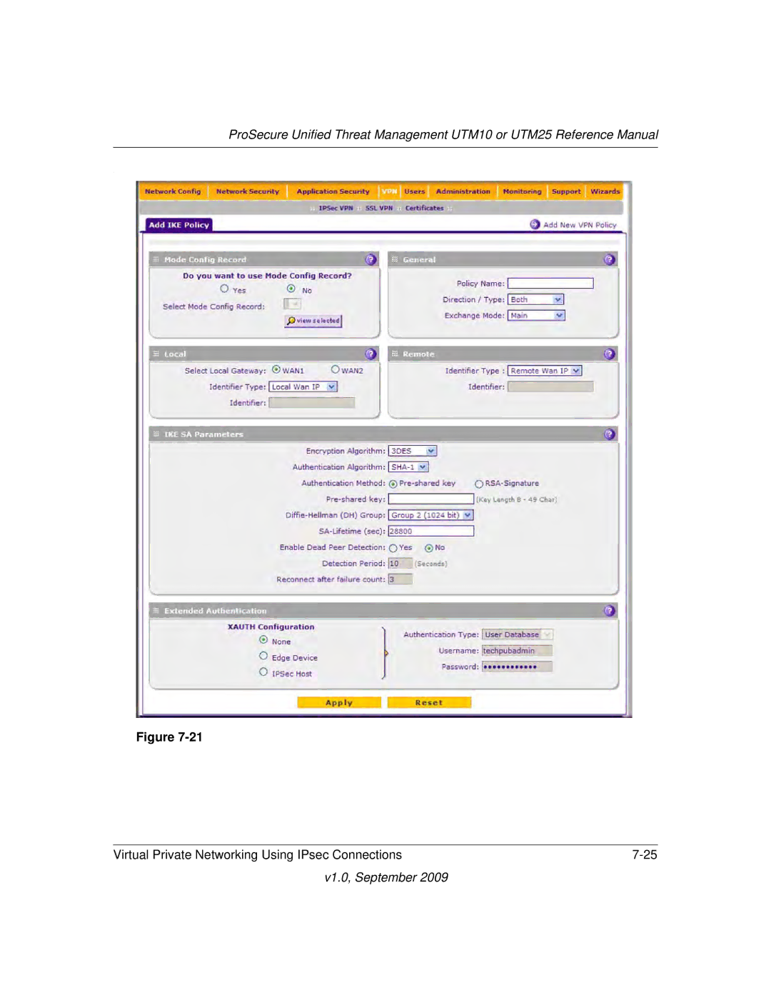 NETGEAR UTM10EW-100NAS, UTM25-100NAS, UTM25EW-100NAS manual V1.0, September 