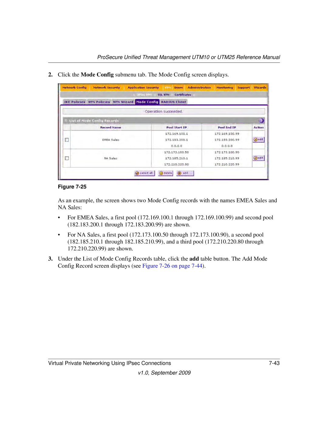 NETGEAR UTM10EW-100NAS, UTM25-100NAS, UTM25EW-100NAS manual V1.0, September 