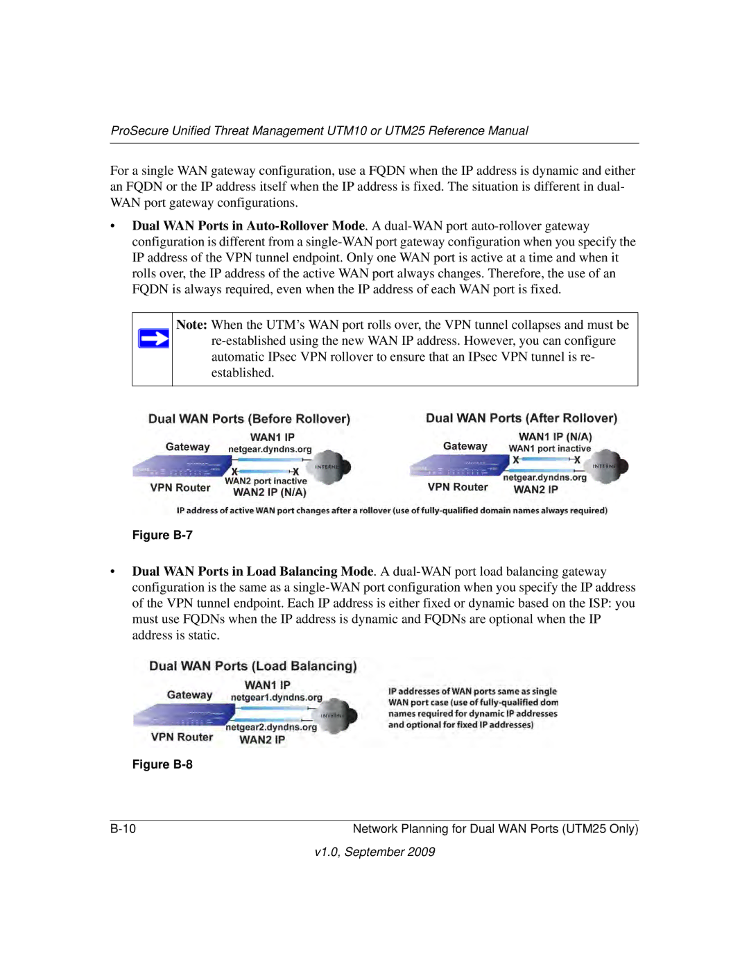 NETGEAR UTM25-100NAS, UTM10EW-100NAS, UTM25EW-100NAS manual Figure B-7 