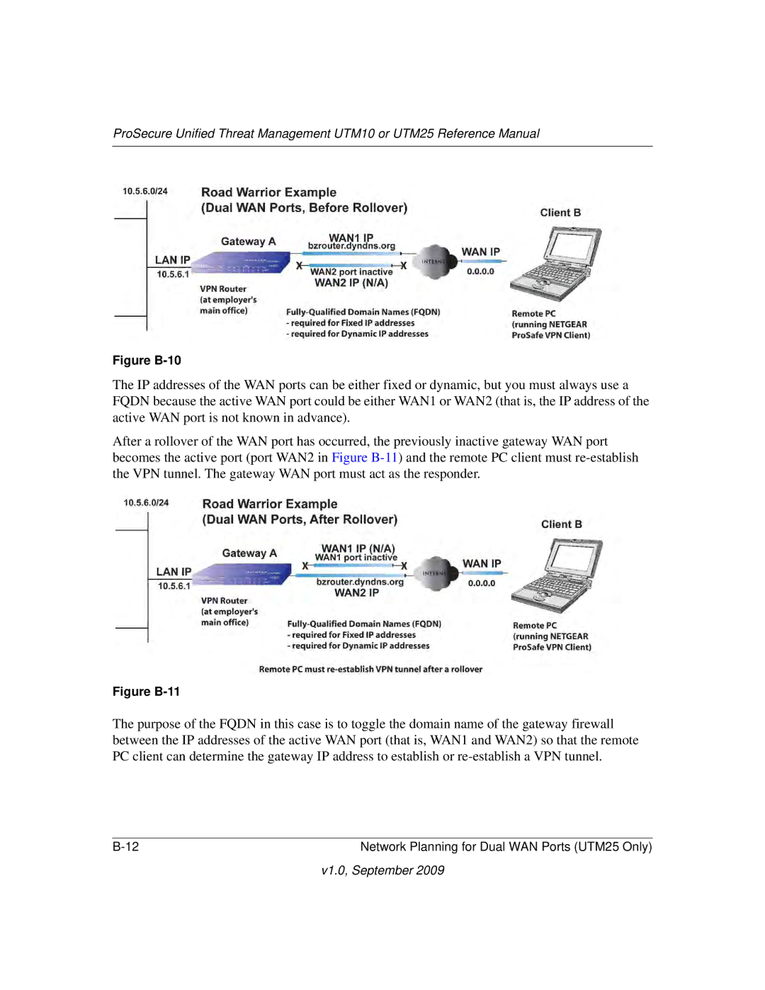 NETGEAR UTM25EW-100NAS, UTM25-100NAS, UTM10EW-100NAS manual Figure B-10 