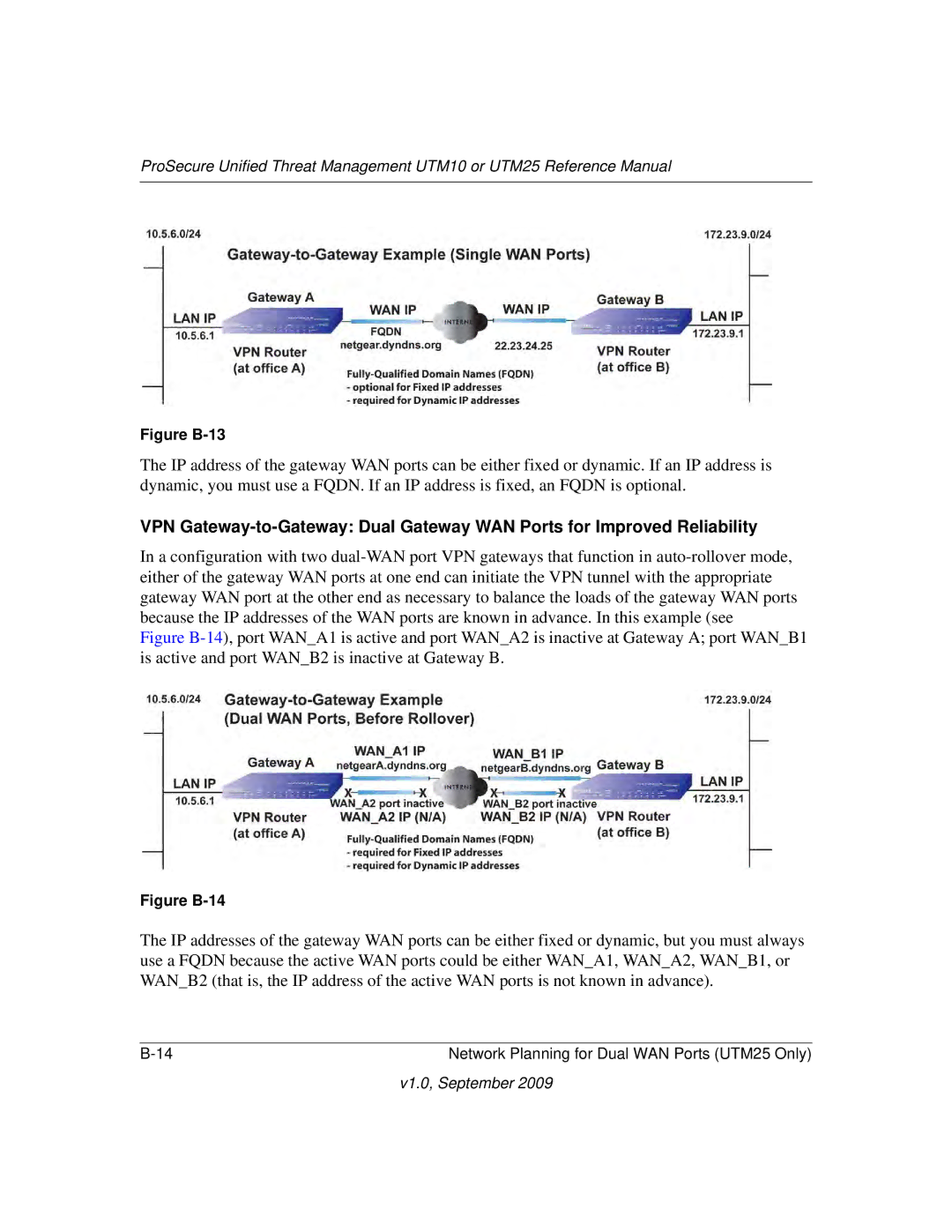 NETGEAR UTM10EW-100NAS, UTM25-100NAS, UTM25EW-100NAS manual Figure B-13 