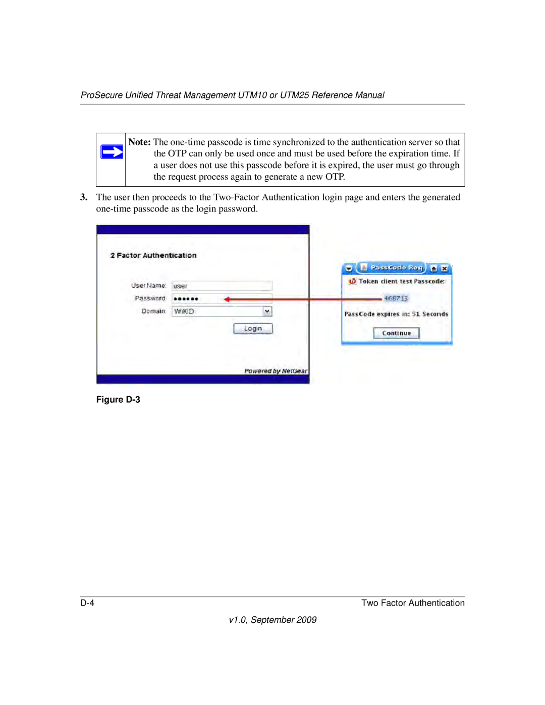 NETGEAR UTM25-100NAS, UTM10EW-100NAS, UTM25EW-100NAS manual Figure D-3 