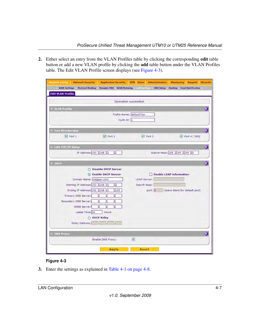 NETGEAR UTM25-100NAS, UTM10EW-100NAS, UTM25EW-100NAS manual V1.0, September 