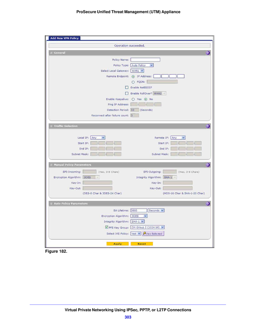 NETGEAR STM150EW-100NAS, UTM5EW-100NAS manual 303 