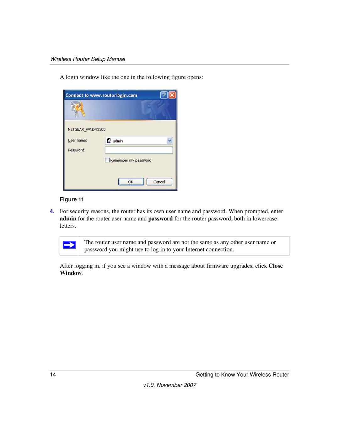 NETGEAR V1.0 manual Wireless Router Setup Manual 