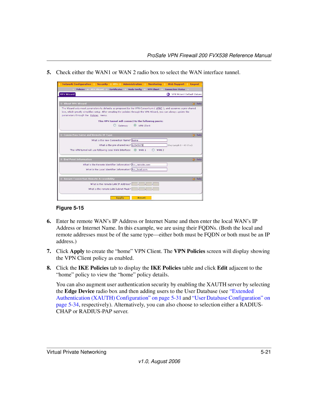 NETGEAR manual ProSafe VPN Firewall 200 FVX538 Reference Manual 