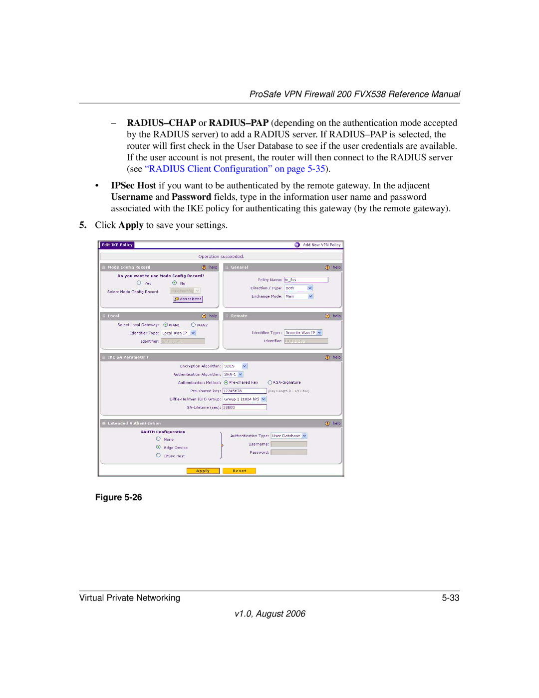 NETGEAR manual ProSafe VPN Firewall 200 FVX538 Reference Manual 