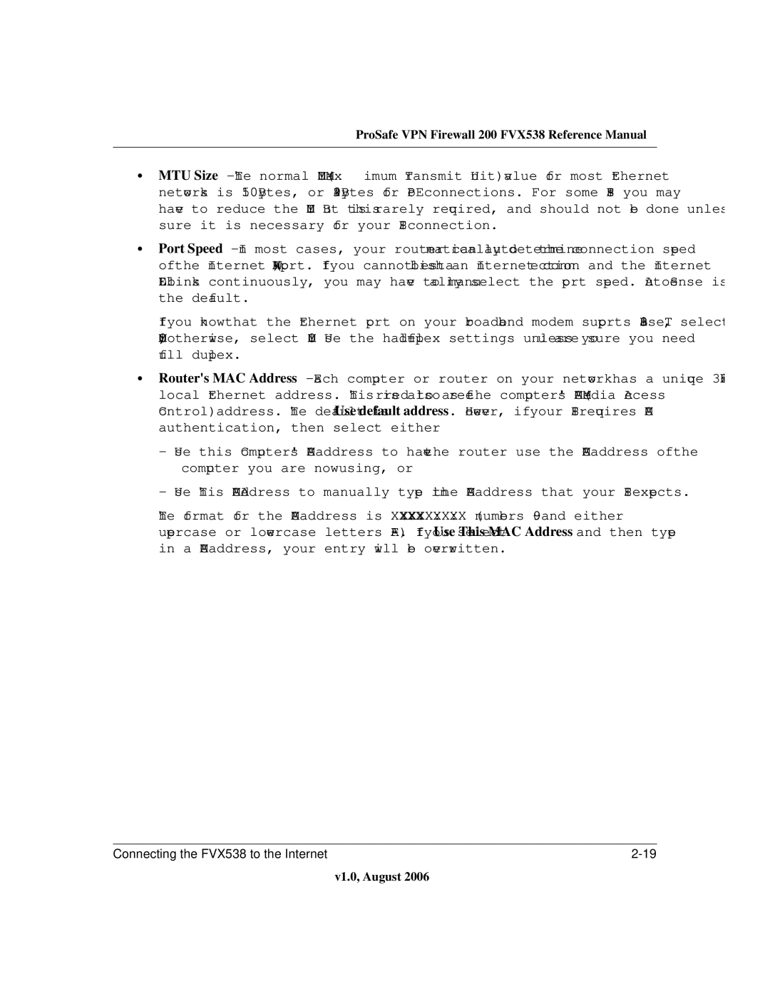 NETGEAR manual ProSafe VPN Firewall 200 FVX538 Reference Manual 