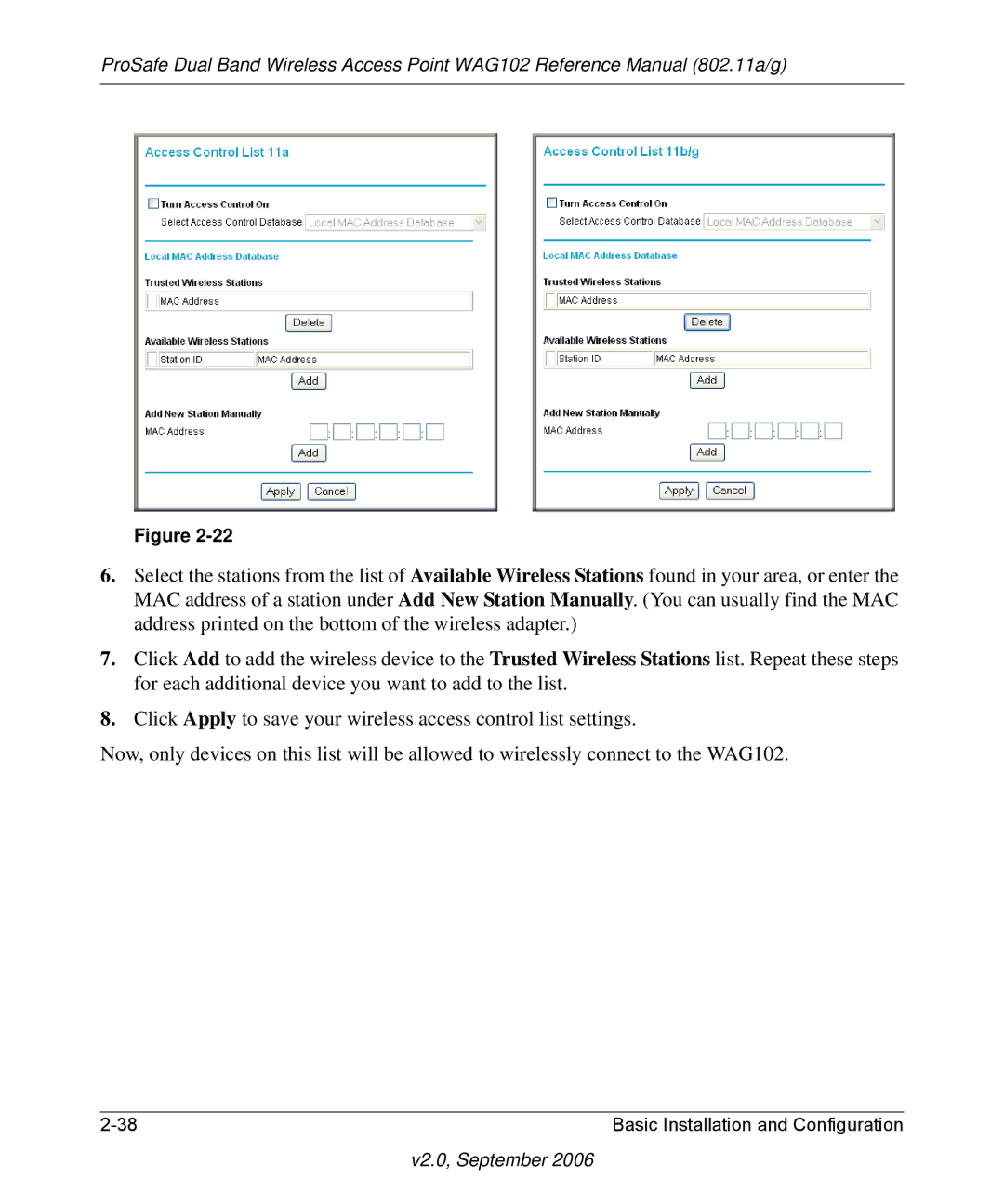 NETGEAR WAG102NA manual V2.0, September 