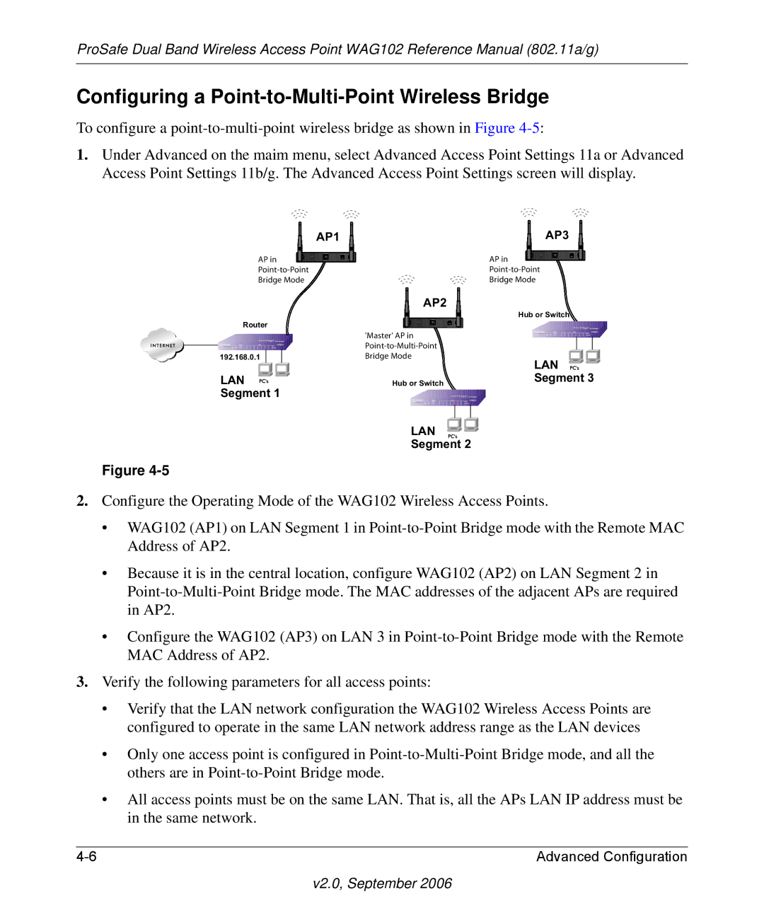 NETGEAR WAG102NA manual Configuring a Point-to 