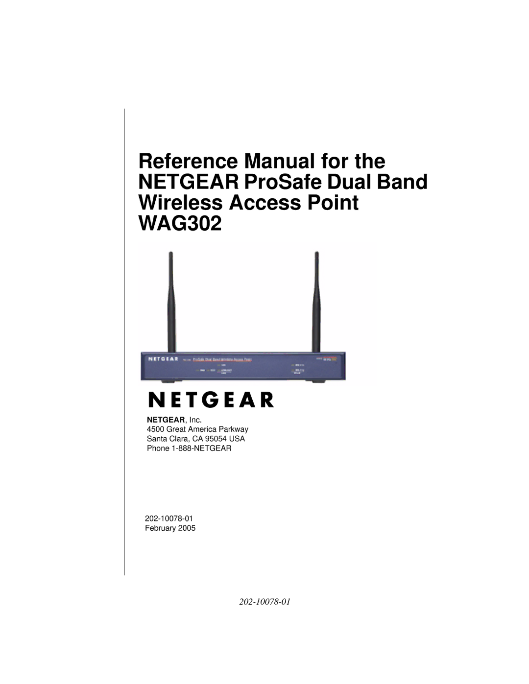 NETGEAR WAG302 manual NETGEAR, Inc 