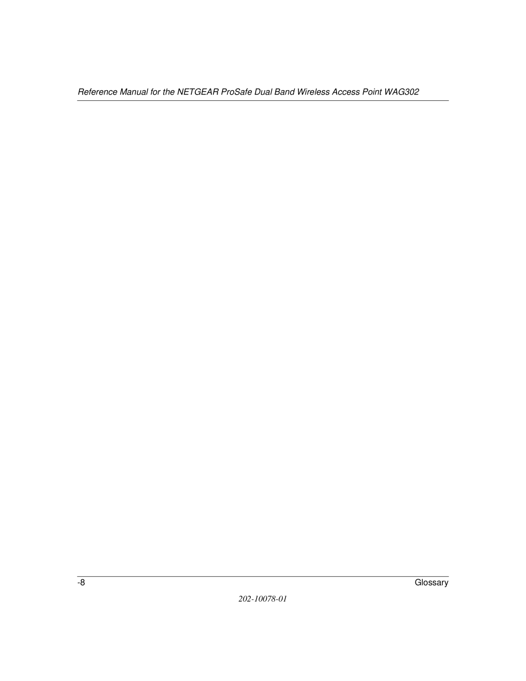 NETGEAR WAG302 manual Glossary 
