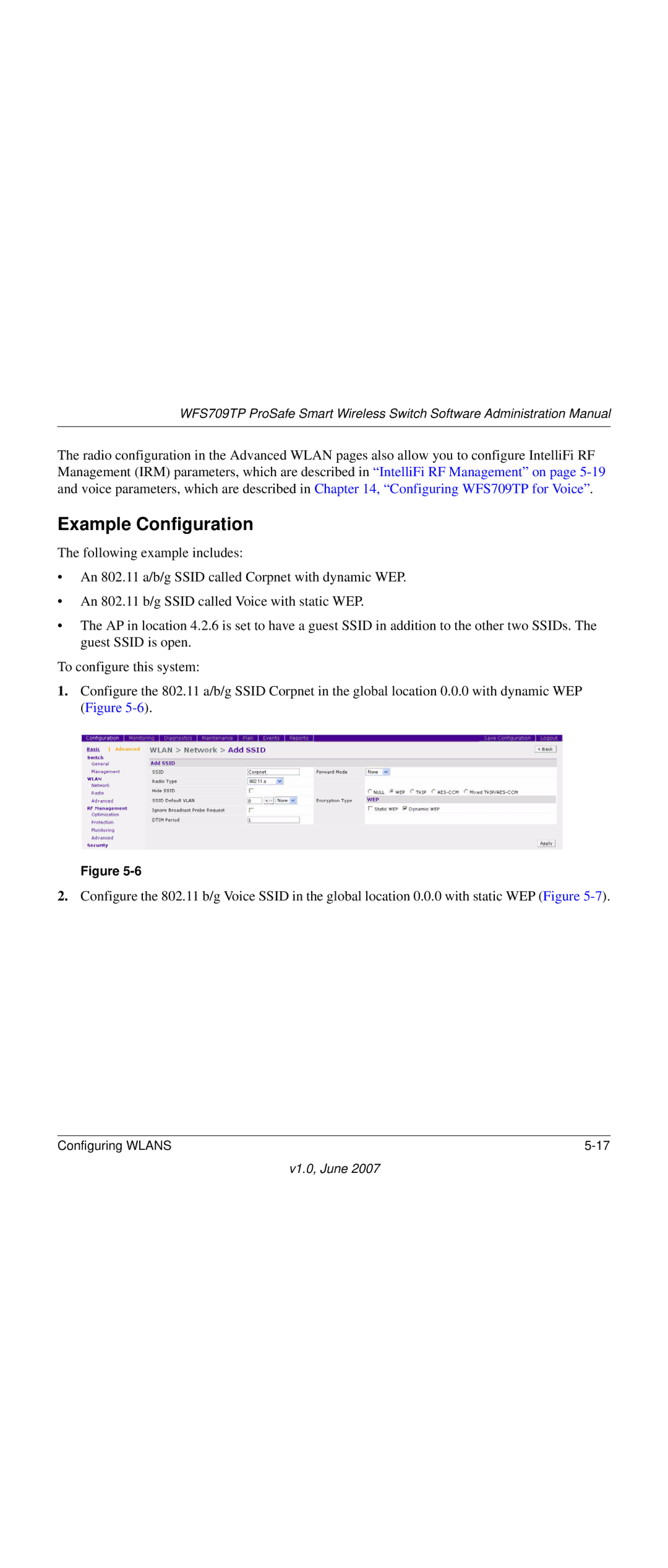 NETGEAR WFS709TP-100NAS manual Example Configuration 