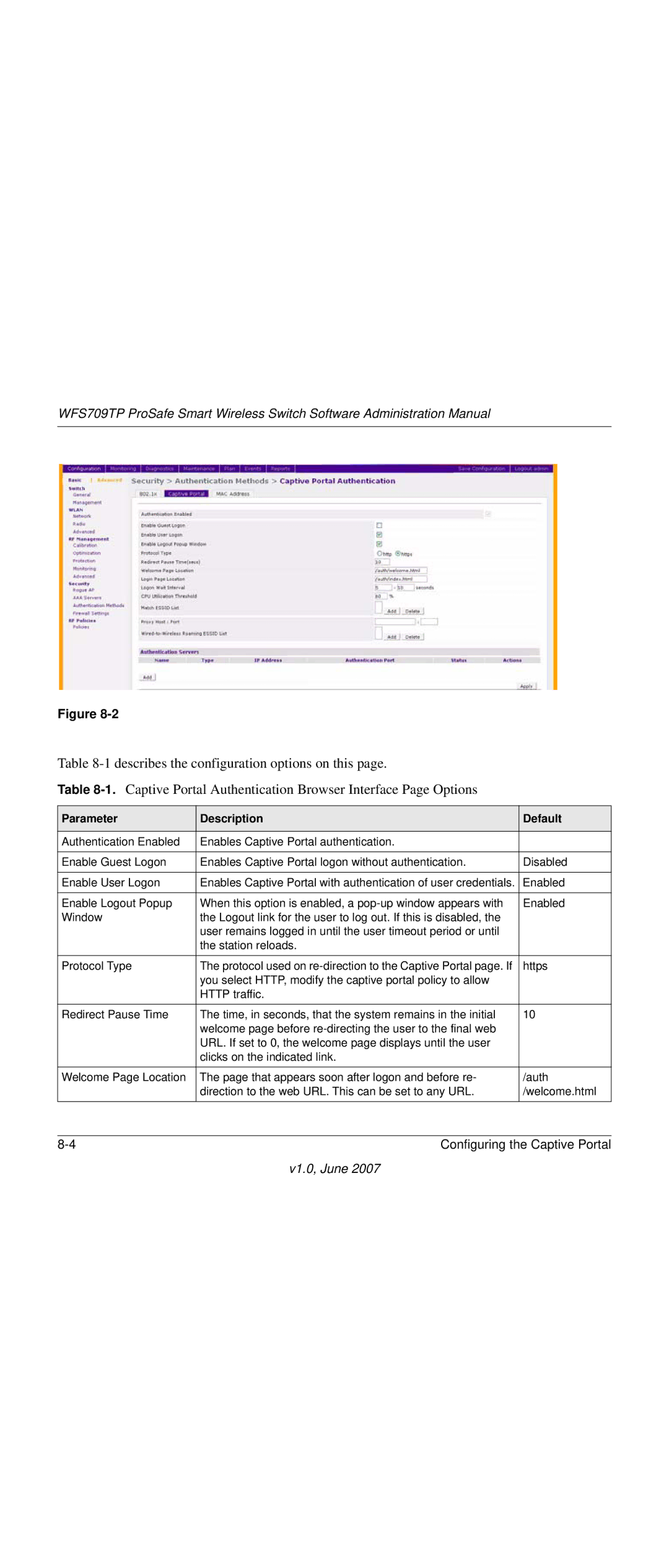 NETGEAR WFS709TP-100NAS manual Enabled 