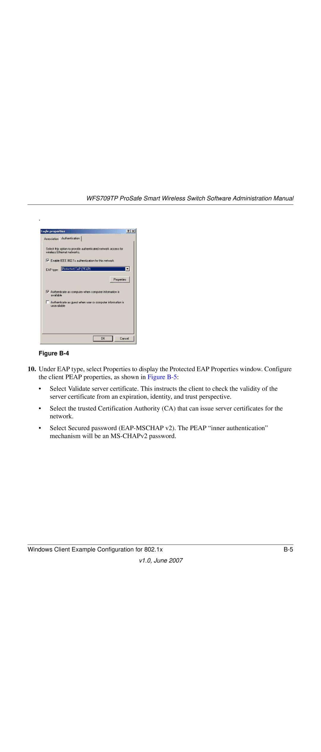 NETGEAR WFS709TP-100NAS manual Figure B-4 