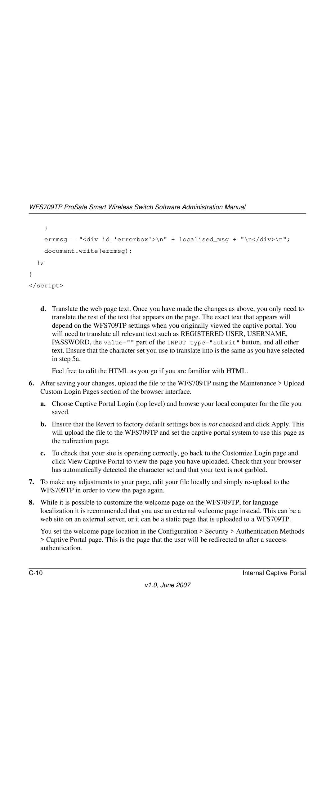 NETGEAR WFS709TP-100NAS manual V1.0, June 