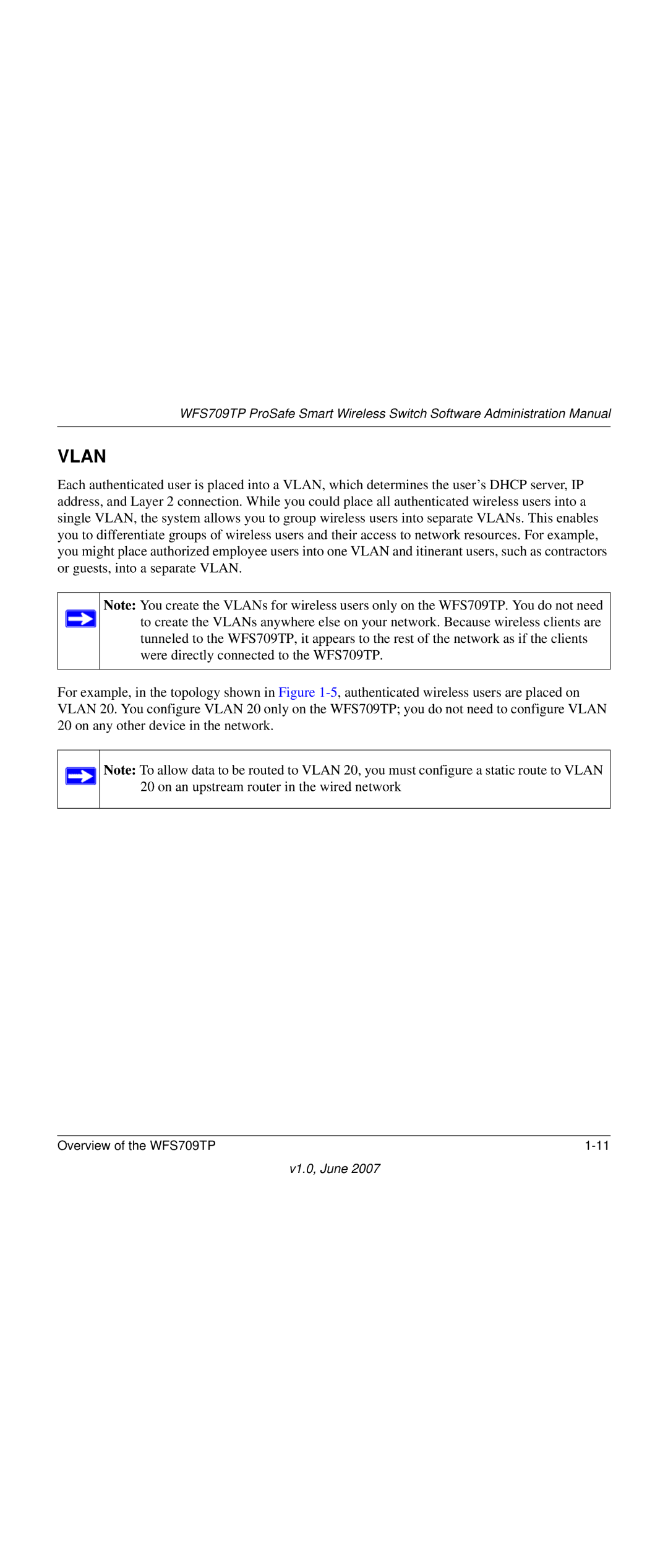 NETGEAR WFS709TP-100NAS manual Vlan 