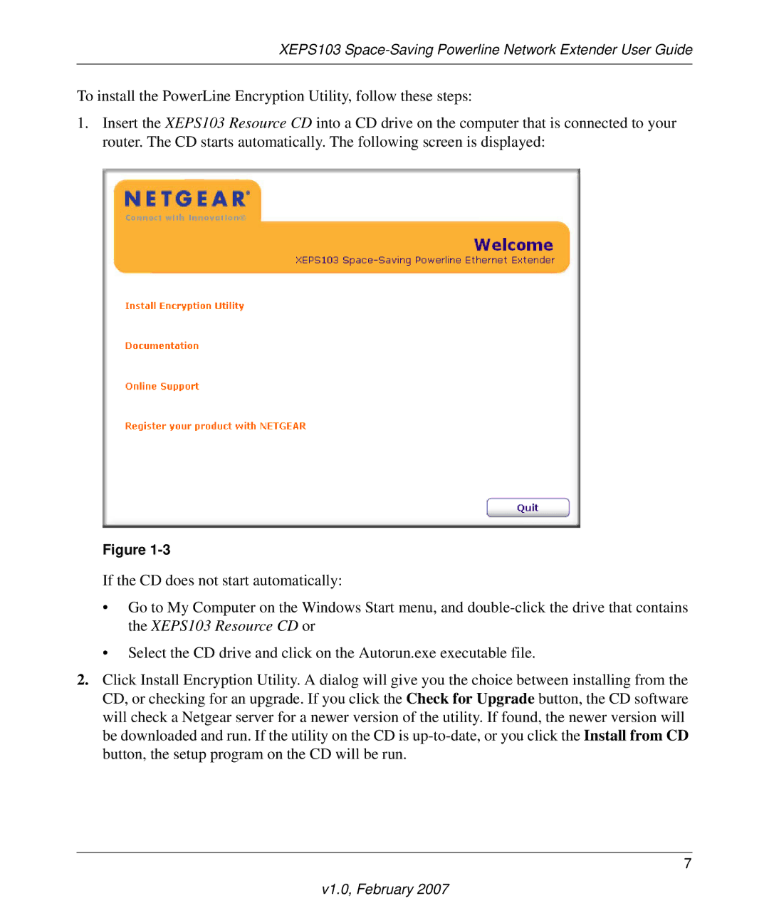 NETGEAR WGPS606, WG102, GS608, GS105, GS605, XE103, WGT624SC manual XEPS103 Space-Saving Powerline Network Extender User Guide 