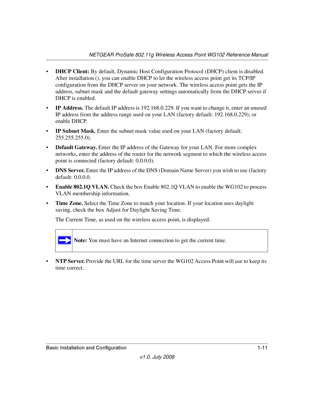 NETGEAR WG102NA manual V1.0, July 