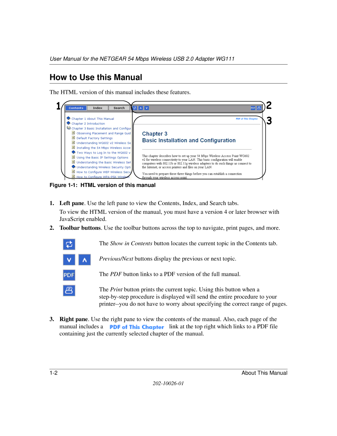 NETGEAR WG111 user manual How to Use this Manual, Html version of this manual 