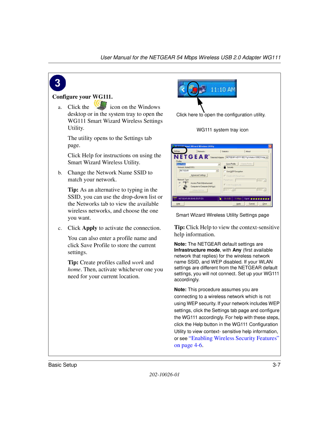 NETGEAR user manual Configure your WG111 