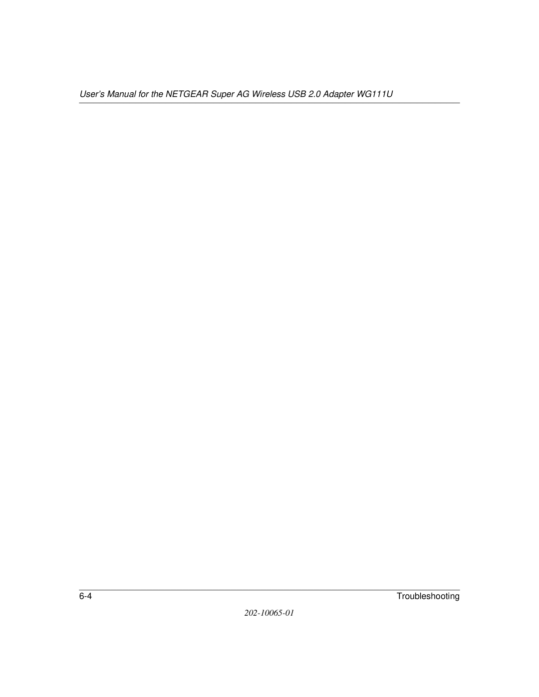 NETGEAR WG111U user manual Troubleshooting 