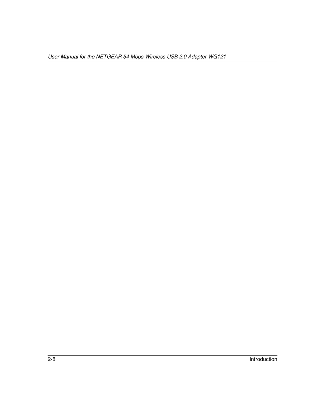 NETGEAR WG121 user manual Introduction 