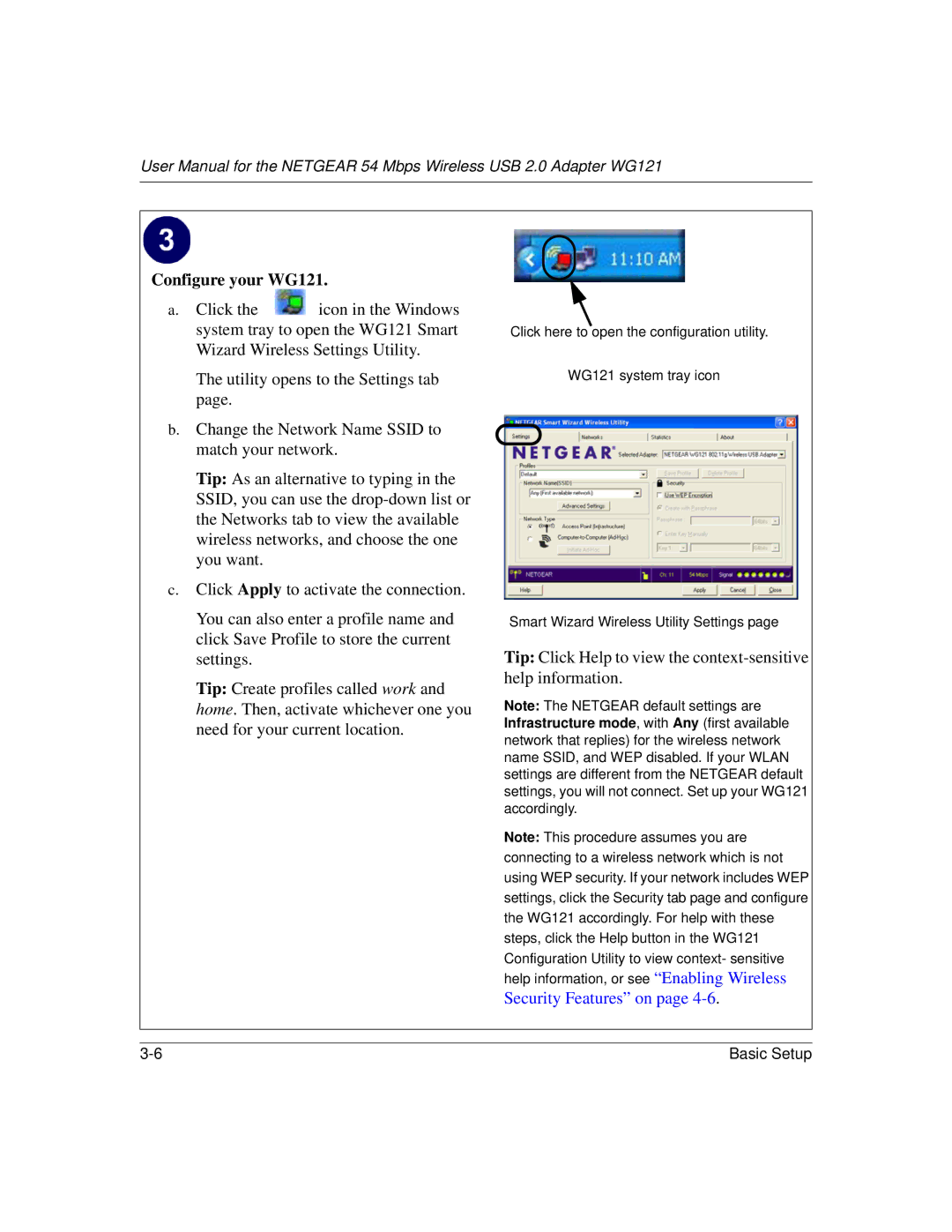 NETGEAR user manual Configure your WG121 