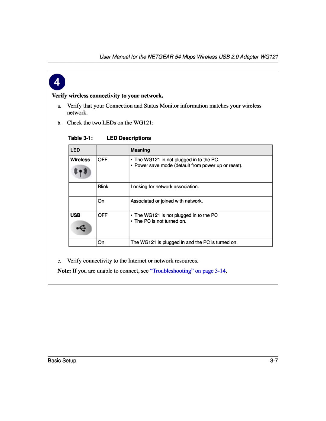 NETGEAR WG121 user manual Verify wireless connectivity to your network 