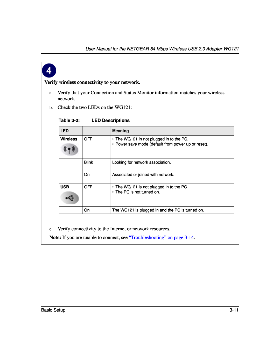 NETGEAR WG121 user manual Verify wireless connectivity to your network 