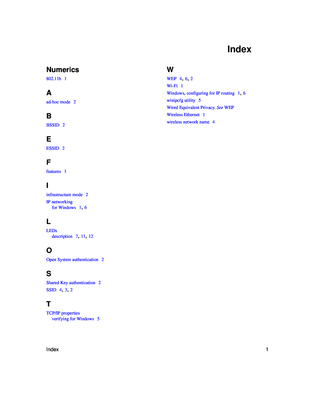 NETGEAR WG121 user manual Index, Numerics 